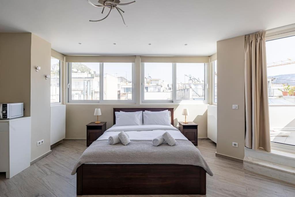 Ferienwohnung Penthouse In The Heart Of Athen Exterior foto