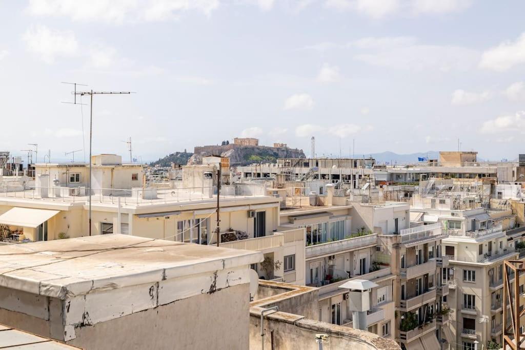 Ferienwohnung Penthouse In The Heart Of Athen Exterior foto
