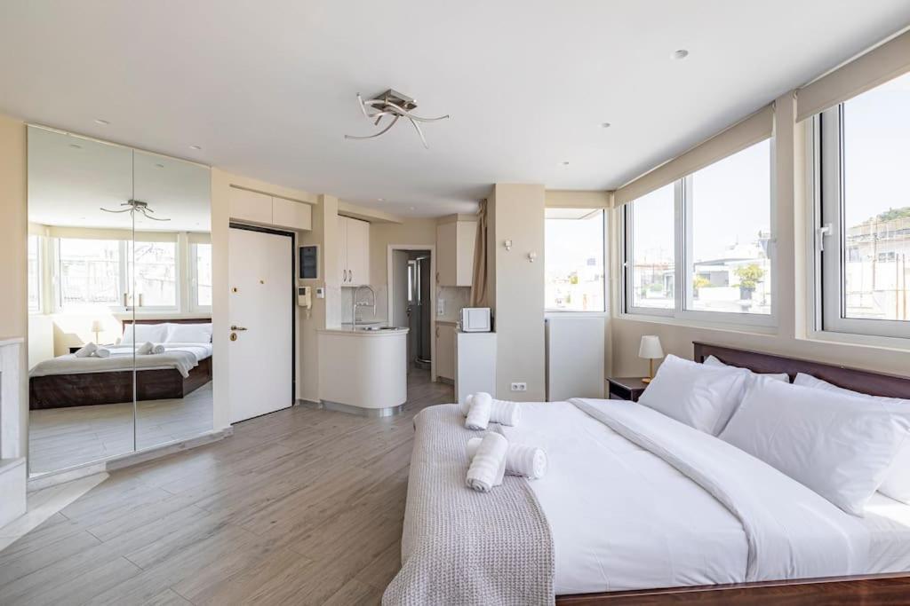 Ferienwohnung Penthouse In The Heart Of Athen Exterior foto